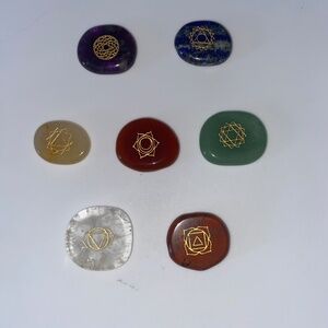 Chakra Stone Set (7 etched)